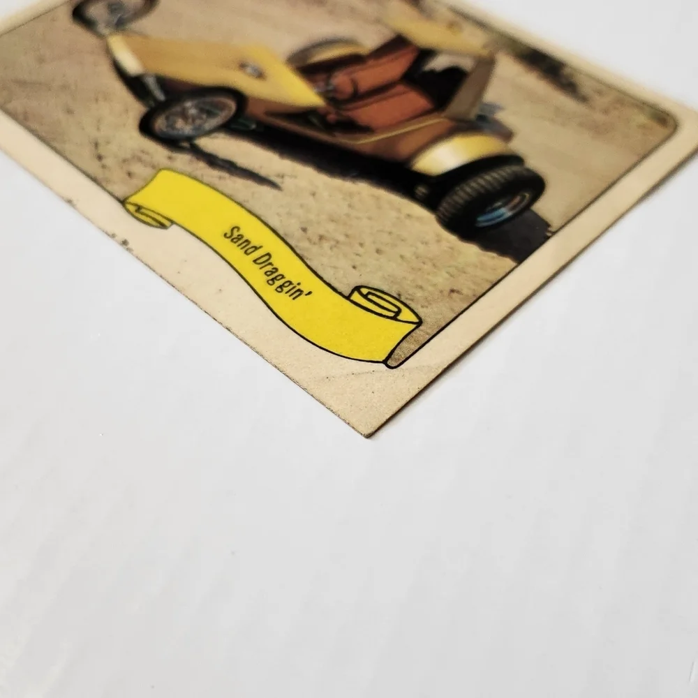 🏜️ Vintage 1970 Fleer GEORGE BARRIS Kustom City Sticker - SAND DRAGGIN’ 🏎️💨